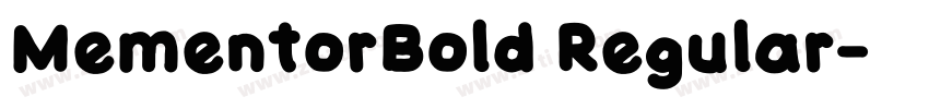 MementorBold Regular字体转换